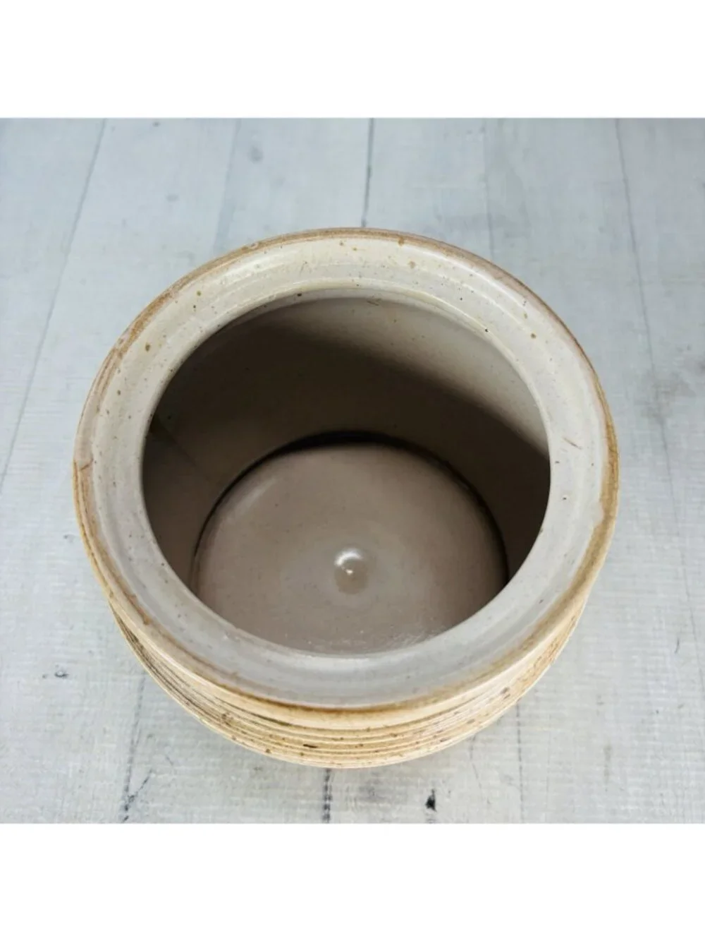 Vintage GT Mark 600/111 Speckle Rustic Farmhouse Canadian Stoneware Canister Jar